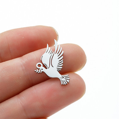 5 tk / partii roostevabast terasest loom lind koolibri kaelakee ripats uudne käevõru võlusid isetegemise tarvikud ehete valmistamiseks