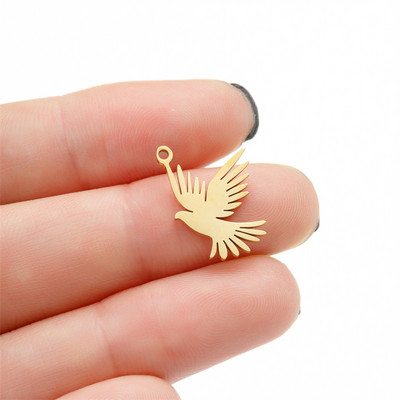 5 tk / partii roostevabast terasest loom lind koolibri kaelakee ripats uudne käevõru võlusid isetegemise tarvikud ehete valmistamiseks