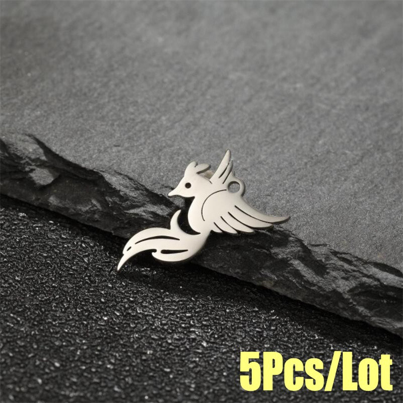 5 tk / partii roostevabast terasest loom lind koolibri kaelakee ripats uudne käevõru võlusid isetegemise tarvikud ehete valmistamiseks