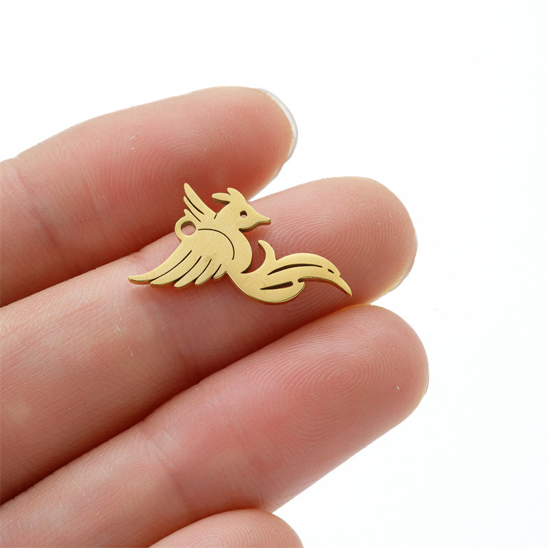 5 tk / partii roostevabast terasest loom lind koolibri kaelakee ripats uudne käevõru võlusid isetegemise tarvikud ehete valmistamiseks