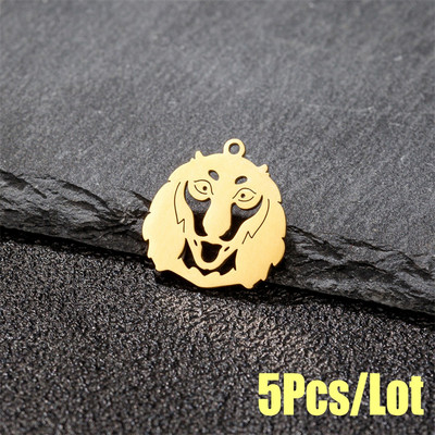 5 tk/partii Prantsuse buldogi võluripats naistele kullast roostevabast terasest loomad lemmikloomad isetehtud ehted kaelakee tarvikud