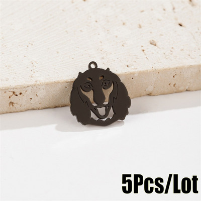 5 tk/partii Prantsuse buldogi võluripats naistele kullast roostevabast terasest loomad lemmikloomad isetehtud ehted kaelakee tarvikud