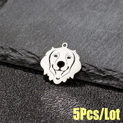 5 tk/partii Prantsuse buldogi võluripats naistele kullast roostevabast terasest loomad lemmikloomad isetehtud ehted kaelakee tarvikud