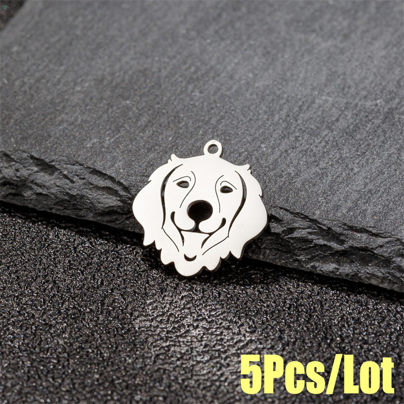 5 tk/partii Prantsuse buldogi võluripats naistele kullast roostevabast terasest loomad lemmikloomad isetehtud ehted kaelakee tarvikud