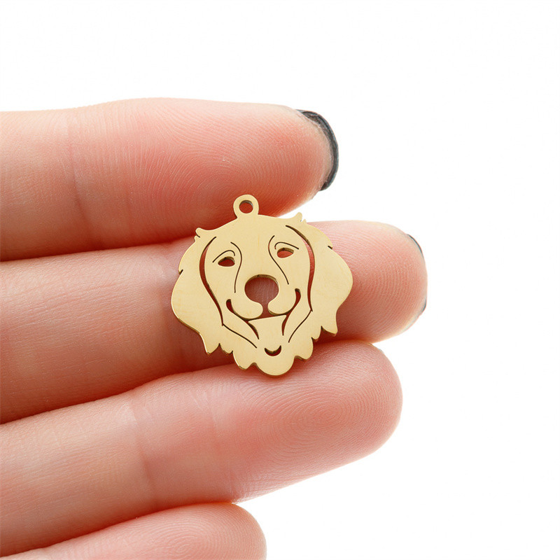 5 tk/partii Prantsuse buldogi võluripats naistele kullast roostevabast terasest loomad lemmikloomad isetehtud ehted kaelakee tarvikud