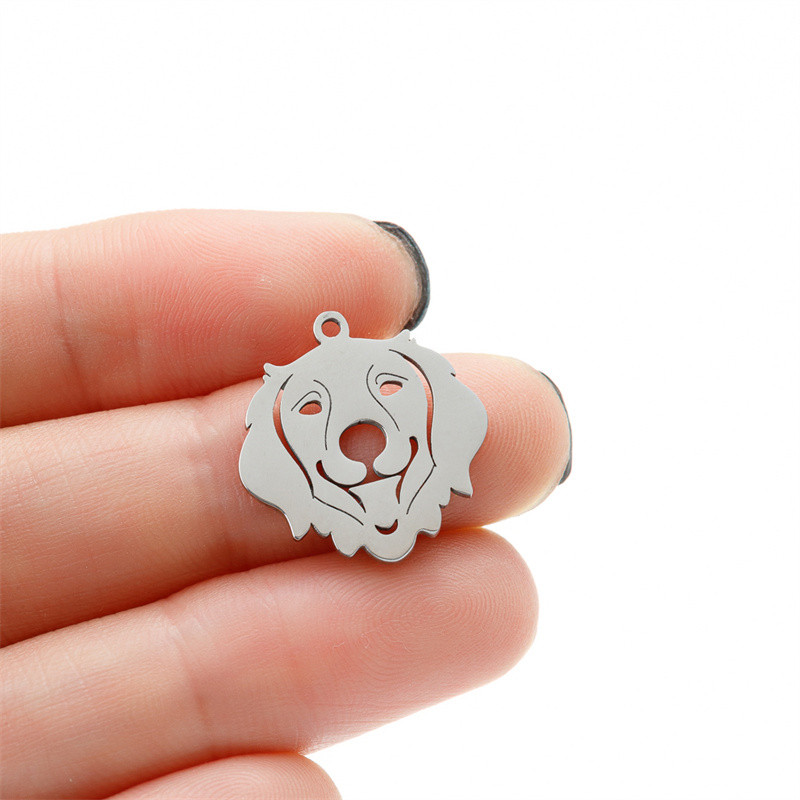 5 tk/partii Prantsuse buldogi võluripats naistele kullast roostevabast terasest loomad lemmikloomad isetehtud ehted kaelakee tarvikud