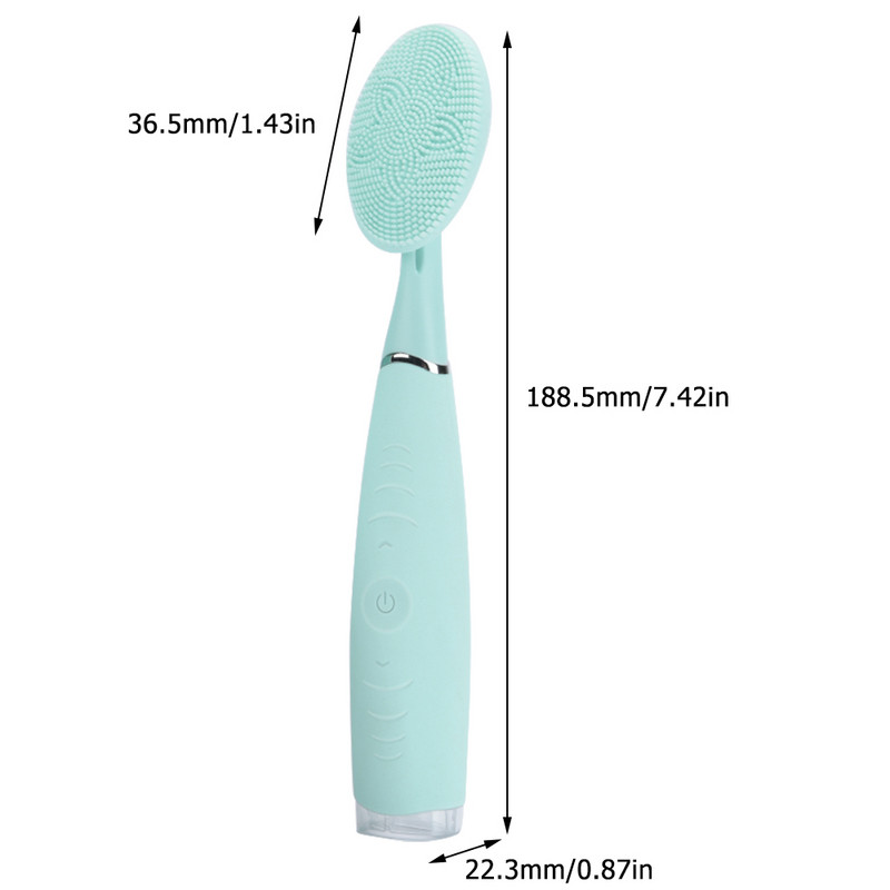 Φορητή ηλεκτρική βούρτσα καθαρισμού προσώπου Αδιάβροχο εργαλείο καθαρισμού σιλικόνης Χειροκίνητη βούρτσα καθαρισμού προσώπου Mini καθαριστικό πόρων