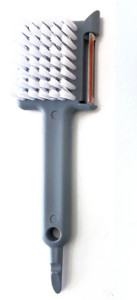 1 buc. perie multifuncțională pentru curățarea legumelor, fructelor, 5 în 1, curățător, tirbușon, mașină de tocat usturoi, cartofi, stridii, perie de curățare, instrument de bucătărie