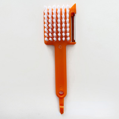 1 buc. perie multifuncțională pentru curățarea legumelor, fructelor, 5 în 1, curățător, tirbușon, mașină de tocat usturoi, cartofi, stridii, perie de curățare, instrument de bucătărie