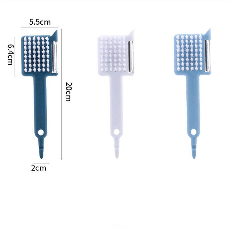 1 buc. perie multifuncțională pentru curățarea legumelor, fructelor, 5 în 1, curățător, tirbușon, mașină de tocat usturoi, cartofi, stridii, perie de curățare, instrument de bucătărie