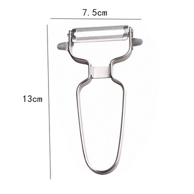 Daržovių kopūstų smulkintuvai nerūdijančio plieno bulvių skustukas, smulkintuvas Rankinis vaisių pjaustyklės žievelės virtuvės įtaisas