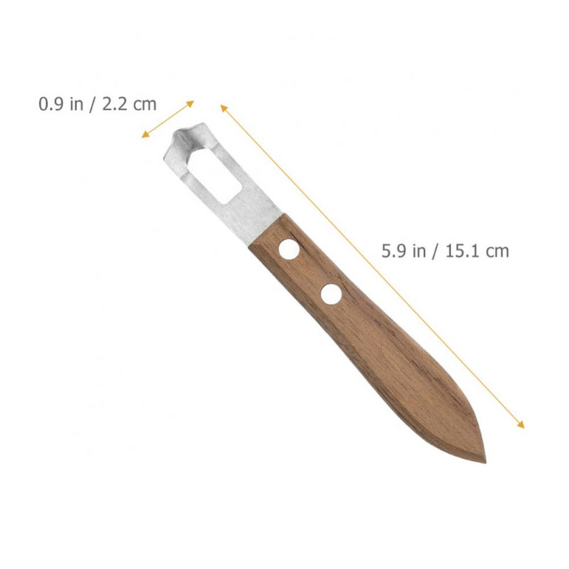 Oceľová nerezová škrabka na ovocie, škrabka na zeleninu, drvič citrónovej kôry, drevená rukoväť, krájač masla Julienne, kuchynské pomôcky