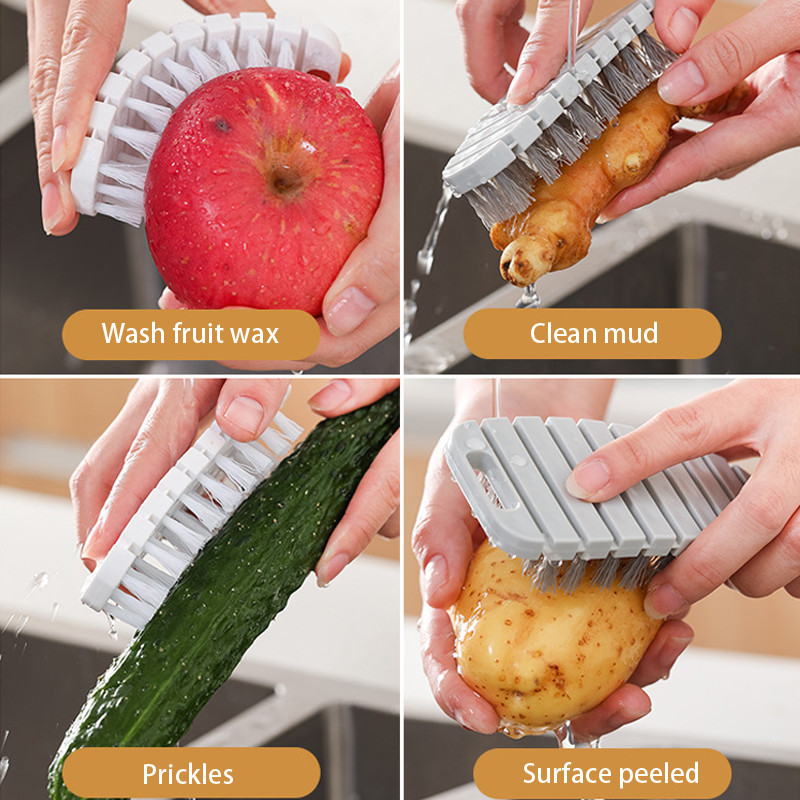 Alat za voće i povrće Hot Sale Fleksibilna četka za čišćenje povrća i voća Deep Clean Četka za ribanje voća Kuhinjski alati za kuhinju