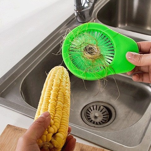 Puuvilja-köögiviljade puhastuspintsel Corn Yam Redise pesuharjad Ümmargused köögiviljade pinnapuhastus Köögi vidinad Tööriistad Värv Juhuslik