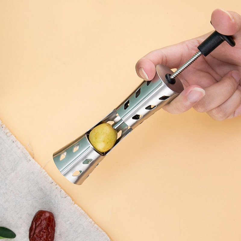 Snack Pecite s lakoćom Korištenje jezgre za datulje Učinkovito guranje jezgre za žižule Bez napora uklonite koštice od žižule Koštice od trešanja s izdržljivom