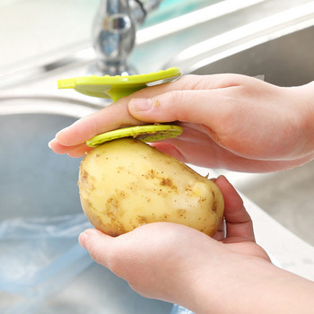Πλαστικός καθαριστής διπλής όψης για λαχανικά και φρούτα Εργαλείο προμηθειών κουζίνας με καρότο πατάτας