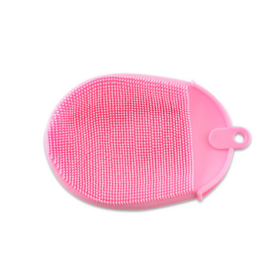 Daugkartinio naudojimo silikoninis indų plovimo šepetys Vaisių daržovių puodo keptuvės Magic Gloves Minkštas plaukų šepetėlis Šveitimo padėklo valymo įrankis