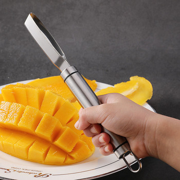 Αποφλοιωτής Mango Slicer Αποφλοιωτής φρούτων Mango Splitter Κόφτης μαχαιριού Εργαλείο αποφλοίωσης φρούτων Coring Gadget κουζίνας σε κύβους