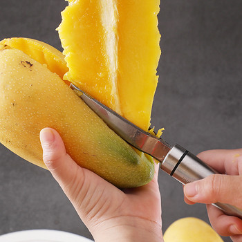 Αποφλοιωτής Mango Slicer Αποφλοιωτής φρούτων Mango Splitter Κόφτης μαχαιριού Εργαλείο αποφλοίωσης φρούτων Coring Gadget κουζίνας σε κύβους