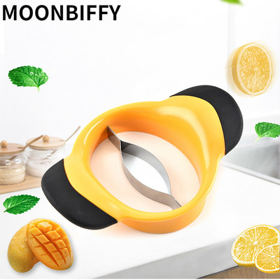 Δημιουργικό ανοξείδωτο χάλυβα Κόφτης Mango Splitter Φρούτα Κουζίνα Gadget Αξεσουάρ Peach Slicer Peeler Tool Peeling Quick gadgets