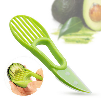 3 в 1 Машина за нарязване на авокадо Shea Corer Масло Белачка за плодове Нож Сепаратор за целулоза Пластмасов нож Кухненски инструменти за зеленчуци Кухненски джаджи