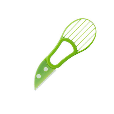 3 viename avokadų pjaustyklė Taukmedžio šerdis sviestas Vaisių skustukas Minkštimo atskyriklis Plastikinis peilis Virtuvė Daržovių Įrankiai Virtuvės prietaisai