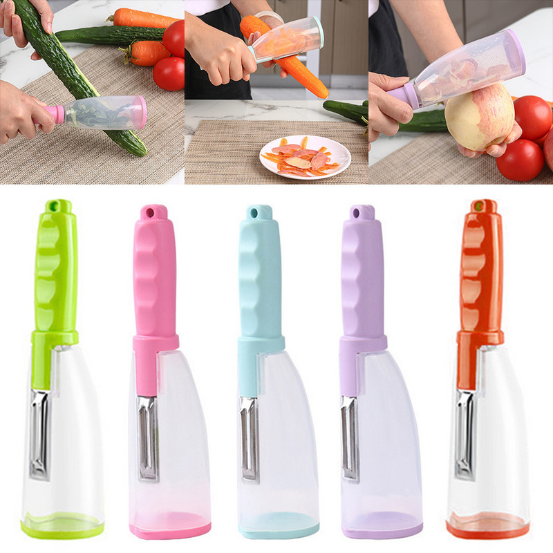 Tároló Többfunkciós hámozókés hordóval Tárolóhámozó Almakellékek hámozása Háztartási hámozókés