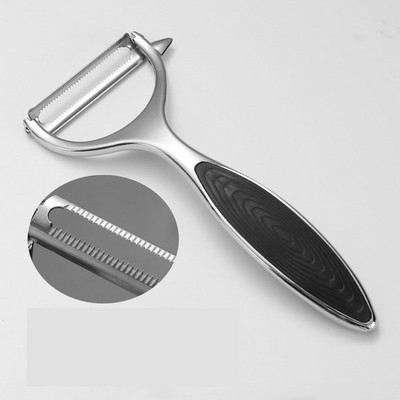 Köögiviljakoorija puu-porgandi-kartulikoorija viilutaja roostevaba multifunktsionaalne terav riiv Puuviljatööriistad köögitarvikud