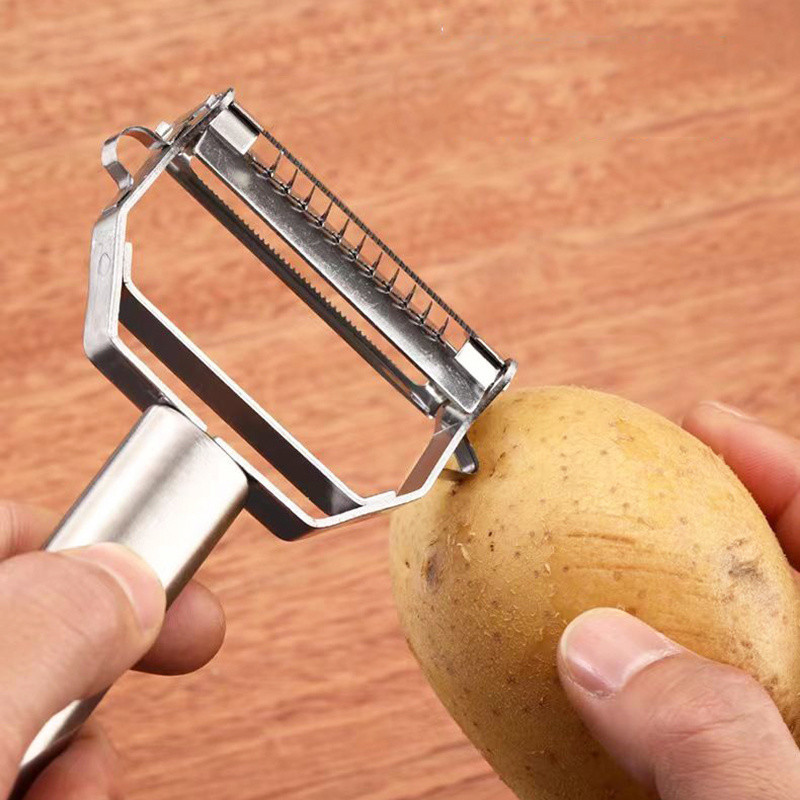 Plačiasnukis skustuvas nerūdijantis plienas vaisių peilis kopūstų tarkos salotos bulvės namų įtaisai daržovės įrankiai virtuvės priedai