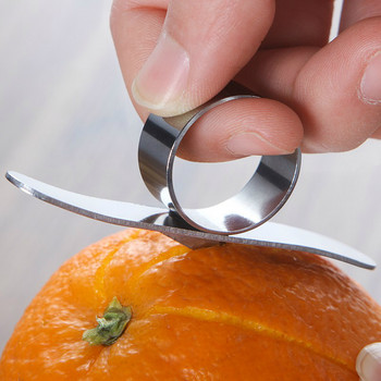Αποφλοιωτή φρούτων από φλούδα γκρέιπφρουτ με δαχτυλίδι πορτοκαλιού από ανοξείδωτο ατσάλι