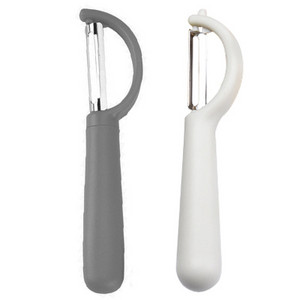 Konco puuvilja-köögiviljakoorija, 1/2 tk roostevabast terasest üliterav Julienne koorija ergonoomilise silikoonkäepidemega, köögitööriistad