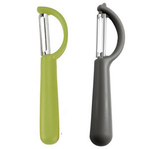 Konco puuvilja-köögiviljakoorija, 1/2 tk roostevabast terasest üliterav Julienne koorija ergonoomilise silikoonkäepidemega, köögitööriistad