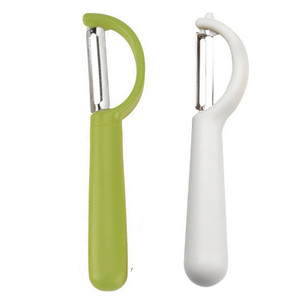 Konco puuvilja-köögiviljakoorija, 1/2 tk roostevabast terasest üliterav Julienne koorija ergonoomilise silikoonkäepidemega, köögitööriistad