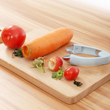 Εργαλεία κουζίνας από ανοξείδωτο χάλυβα αποφλοιωτής φρούτων φράουλας κόφτης ανανάς κουζινάκι κουζινάκι κόφτης ντομάτας κλιπ εργαλεία κουζίνας