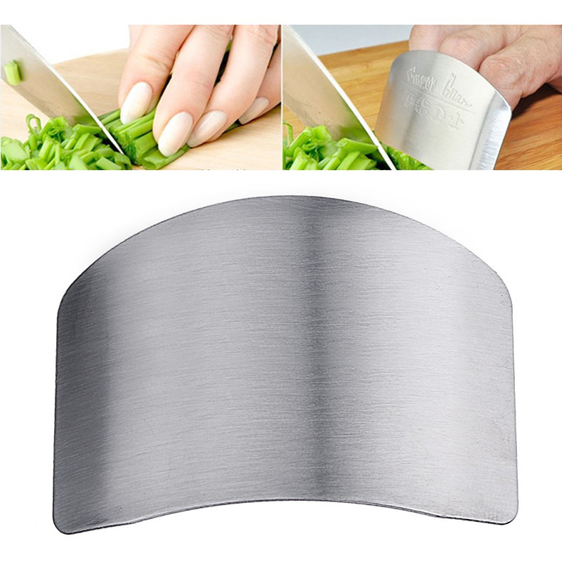 Virtuvės aksesuarai Nerūdijančio plieno pirštų apsauga Peilis Pjovimo pirštų Apsauga Įrankiai Saugus Maisto gaminimo Pagalbininkas Virtuvės prietaisai