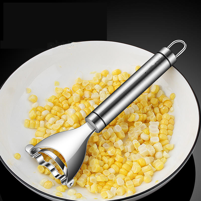 Roostevabast terasest maisieemaldaja koorija maisilõikur Peksumasin maisieemaldaja puu-köögiviljatööriistad toiduvalmistamisriistad köögividinad