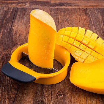 Νεότερο πολυλειτουργικό Mango Corer Slicer Cutter Ανοξείδωτο ατσάλι Mango Cutters Λαστιχένιες αντιολισθητικές λαβές Corer Peeler Εργαλεία κουζίνας