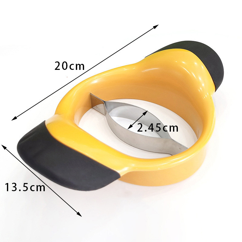 Naujausios daugiafunkcinės mango šerdies pjaustyklės nerūdijančio plieno mango pjaustyklės, guminės neslystančios rankenos, šerdies skustukas, virtuvės įrankiai