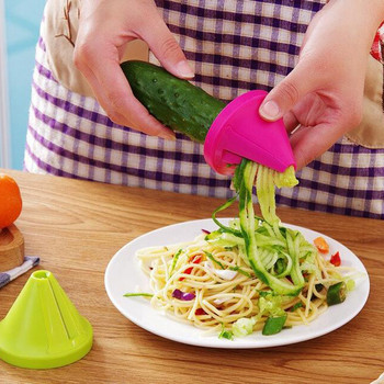 ΝΕΟ Σπειροειδές τεμαχισμό φρούτων λαχανικών Συσκευή κοπής Slicer Peeler Εργαλείο κουζίνας Spiralizer κόφτης τρίφτης εργαλείο κουζίνας
