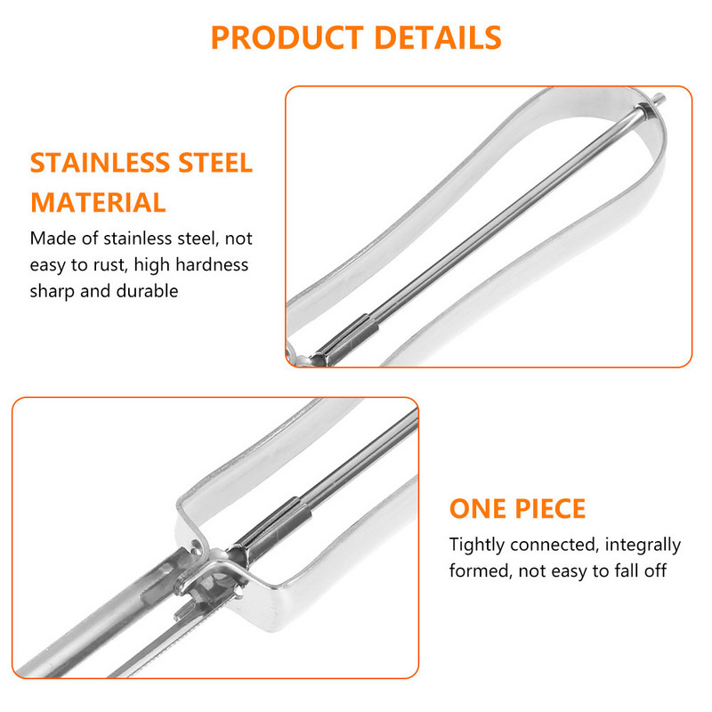 Roostevabast terasest köögiviljakoorija lõikur Pööratav kartuli-porgandi käsikoorija Toidu-puuvilja-köögiviljalõikur Köögitarvikud