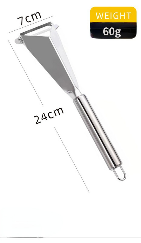 Kolmnurkne õunakurgi nikerdusnuga roostevabast terasest surunuga koorimiskraabits kokk puuviljavaagen Artefakt toidu nikerdusvorm