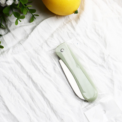 Sklopivi nož za voće, plastična drška, 0,78 oz, oštrica od nehrđajućeg čelika, ogledalo polirana, oštar nož za guljenje, 2-3/4" oštrica za guljenje voća