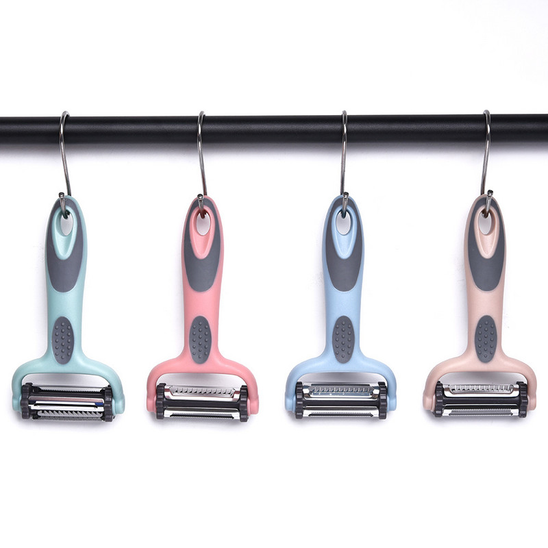 Εργαλείο αποφλοίωσης φρούτων 3 σε 1 Αποφλοιωτής μήλου Εργαλείο τεμαχισμού λαχανικών Πολλαπλών λειτουργιών Μαχαίρι καθαρισμού 3 πλευρών Κουζίνα Pelapatate Gadgets