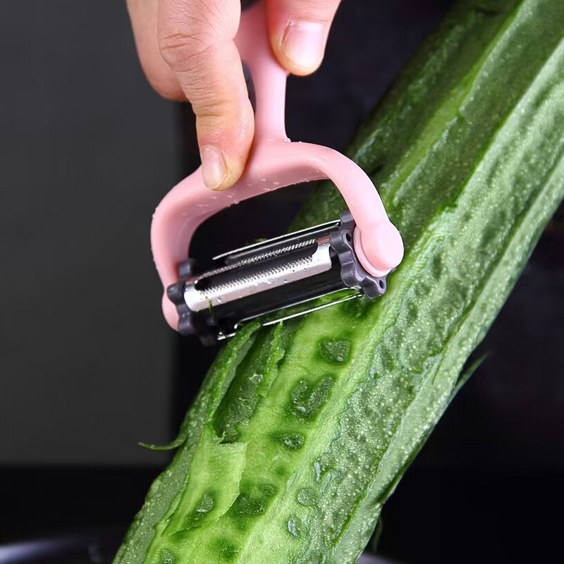 Εργαλείο αποφλοίωσης φρούτων 3 σε 1 Αποφλοιωτής μήλου Εργαλείο τεμαχισμού λαχανικών Πολλαπλών λειτουργιών Μαχαίρι καθαρισμού 3 πλευρών Κουζίνα Pelapatate Gadgets