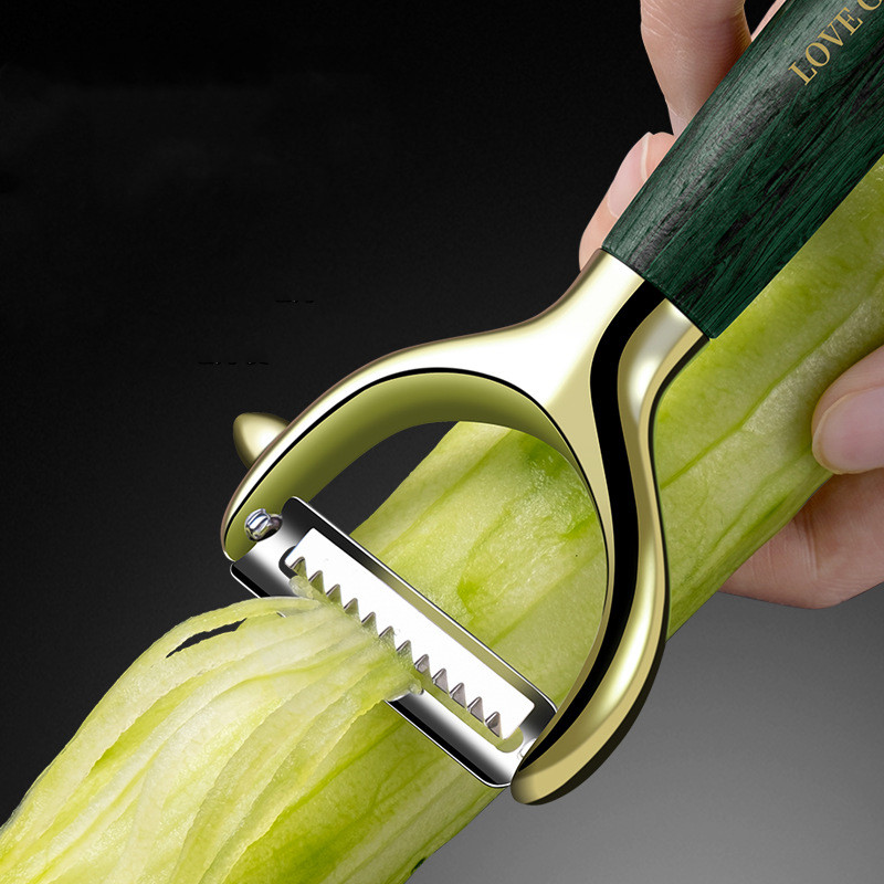 Mașină de curățat legume, oțel inoxidabil, multifuncțională, ultra ascuțită, răzătoare pentru fructe, tăietor, unelte de bucătărie de lux, gadgeturi