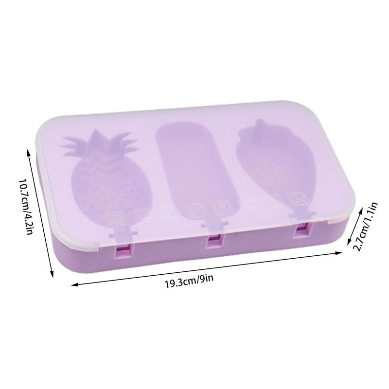 1 tk silikoonist jäätisevorm DIY paprikavormid Armsad multifilmijäätisevormid PP-pulkadega Jääpopi valmistamise vormi köögividinad