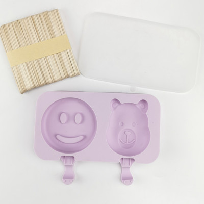 Silikoonist jäätisevorm Teemant väike ovaalne DIY omatehtud paprikavormid magustoidujäätise meisterdamise korduvkasutatav tööriist