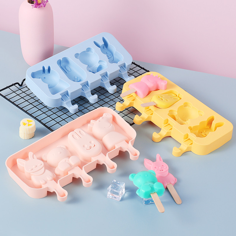 Silikoonist jäätisevorm Teemant väike ovaalne DIY omatehtud paprikavormid magustoidujäätise meisterdamise korduvkasutatav tööriist