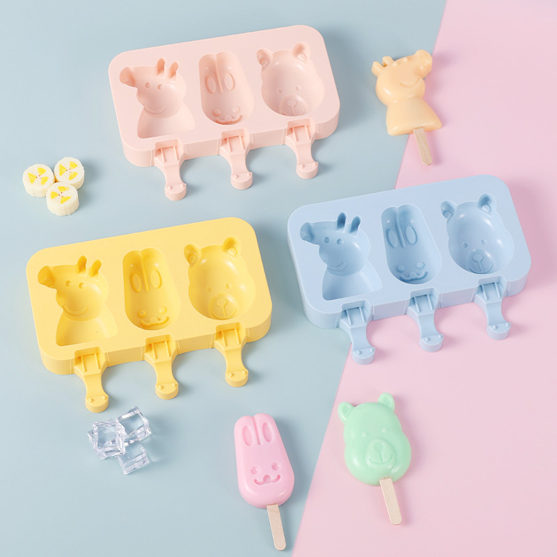 Silikoonist jäätisevorm Teemant väike ovaalne DIY omatehtud paprikavormid magustoidujäätise meisterdamise korduvkasutatav tööriist