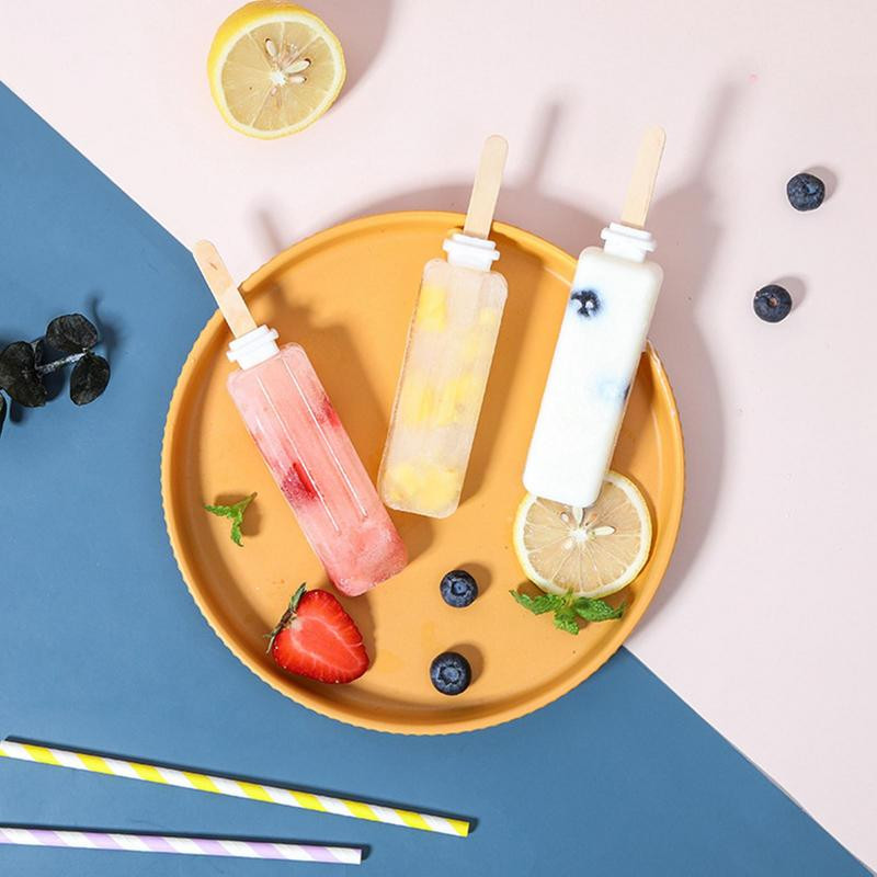 Popsicle formelės sutaupys vietos ledų formavimo aparatas Lengvai atleidžiamas šerbeto padėklas Daugkartinis Kulfi formų dėklas ledų formavimui